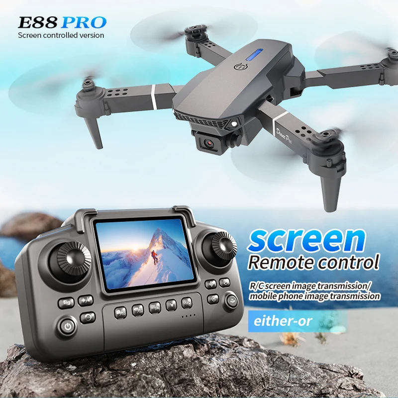 Drone Lidar - Drone Professionale E88 PRO con Schermo,