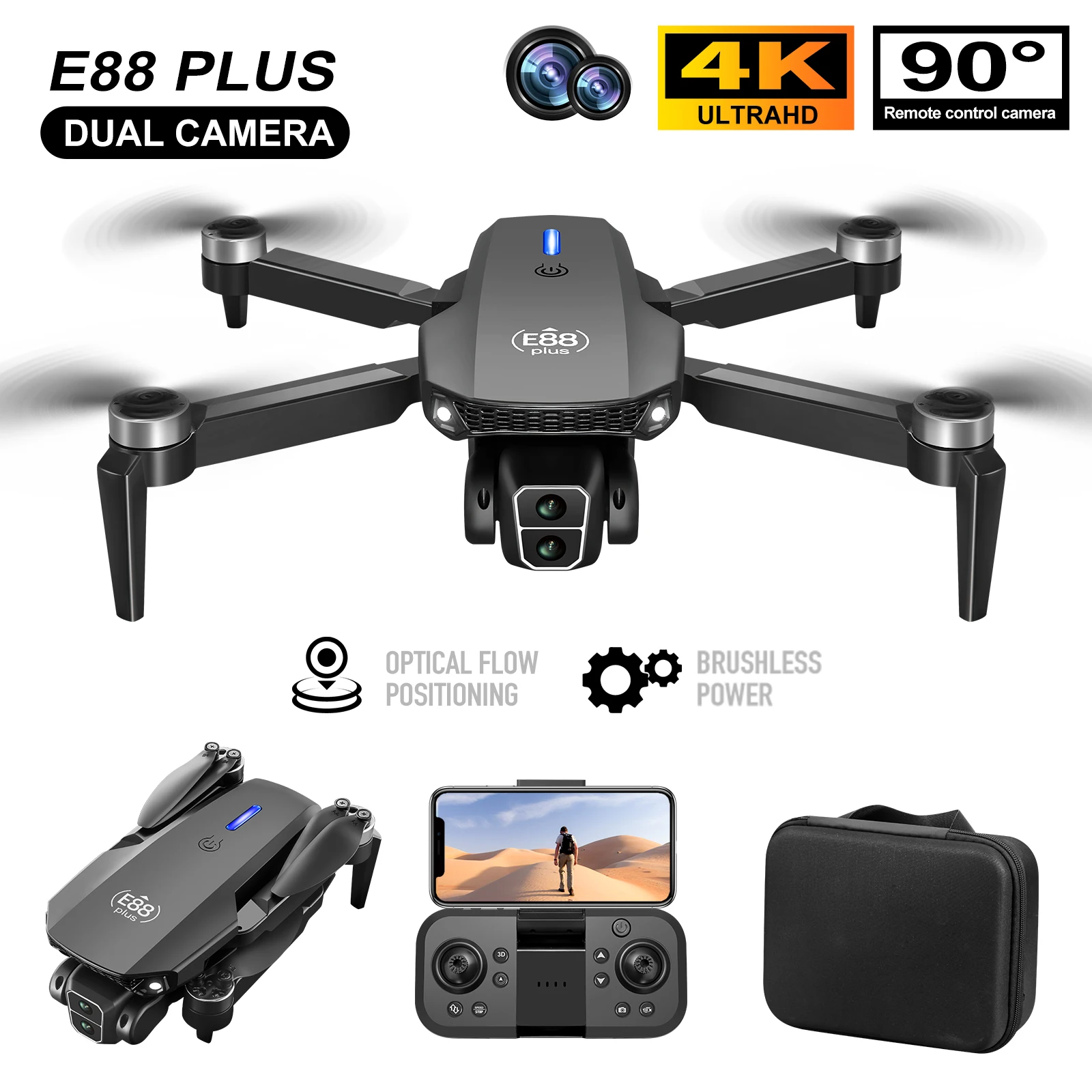 Drone Lidar - Nuovo drone quadricottero E88 Plus: 90