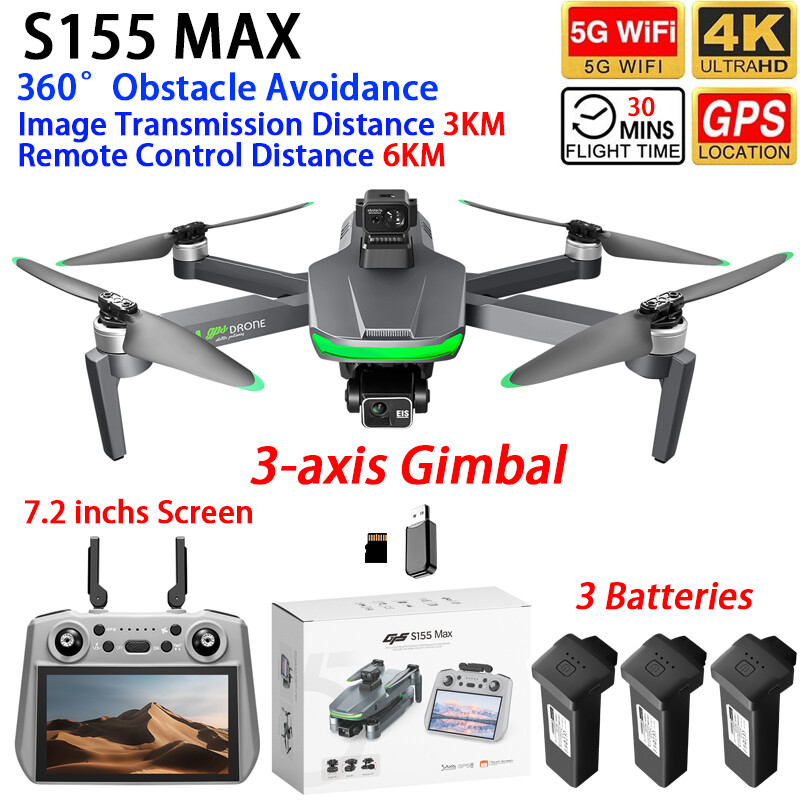 Drone Surveying - Drone S155 MAX GPS WIFI 3KM
