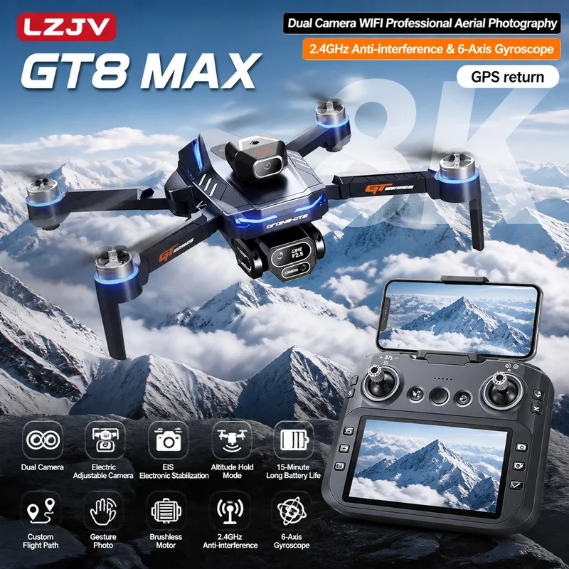 Drone Pieghevole GT8 Max con D - Drone Multispectral recensione e prezzo